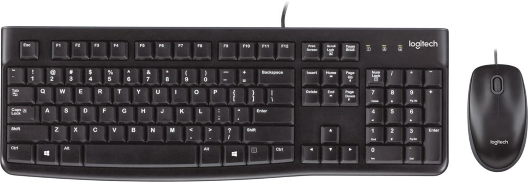 Logitech MK120 toetsenbord USB AZERTY Frans Zwart