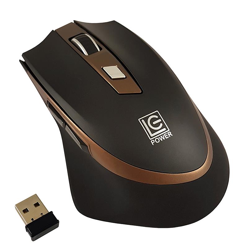 LC-Power LC-M719BW optical 2 4GHz USB wireless mouse black bronze