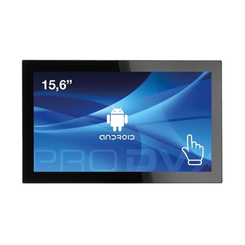 ProDVX APPC-15XP 39 6 cm 15 6 1920 x 1080 Pixels Touchscreen Rockchip 2 GB DDR3-SDRAM 16 GB Flash All-in-One tablet PC Zwart