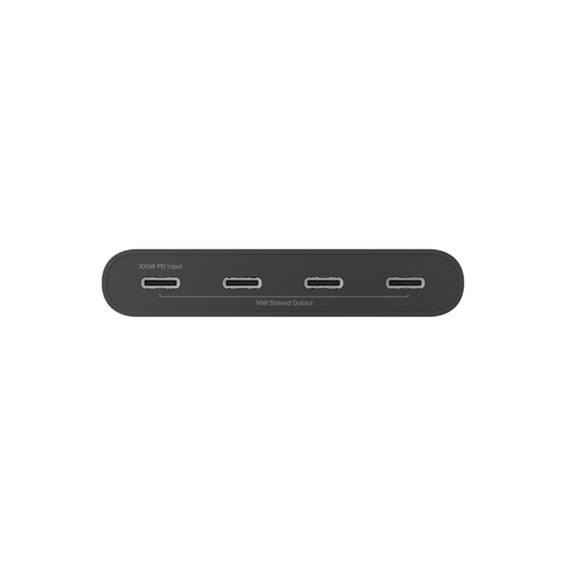 Belkin AVC018BTBK interface hub USB Type-C 10000 Mbit/s Zwart