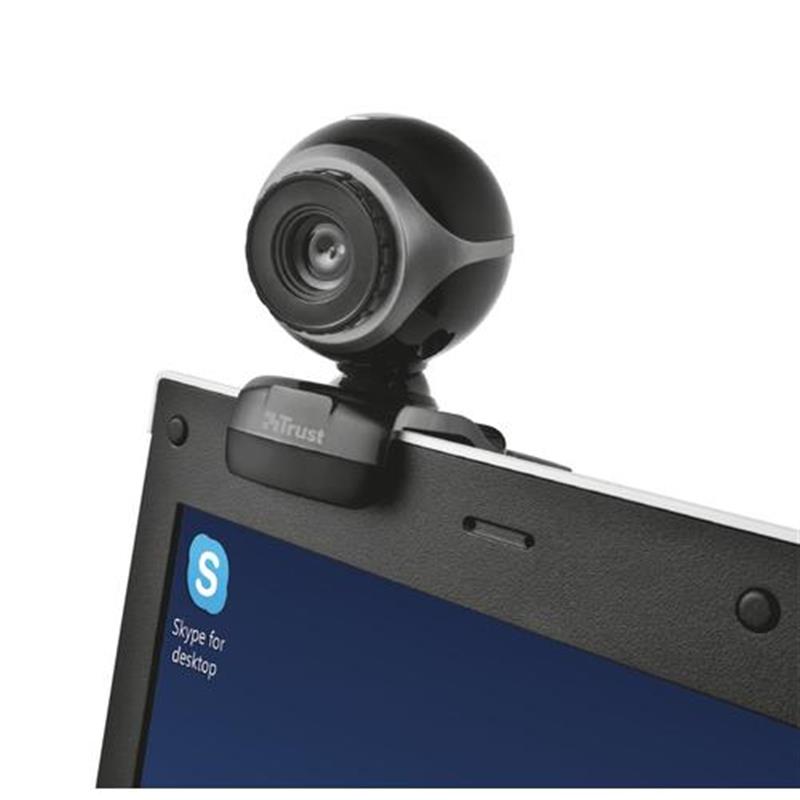 Trust Exis webcam 0,3 MP 640 x 480 Pixels USB 2.0 Zwart