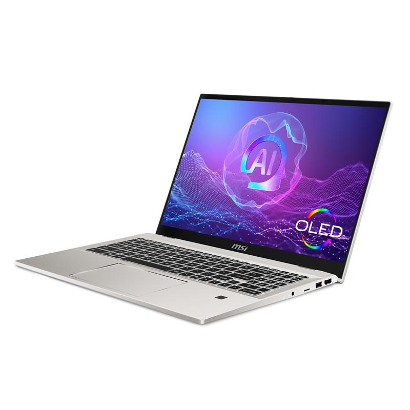 MSI Prestige A16 AI+ A3HMG-050NL AMD Ryzen AI 9 365 Laptop 40,6 cm (16"") UHD+ 32 GB LPDDR5x-SDRAM 1 TB SSD Wi-Fi 7 (802.11be) Windows 11 Pro Zilver