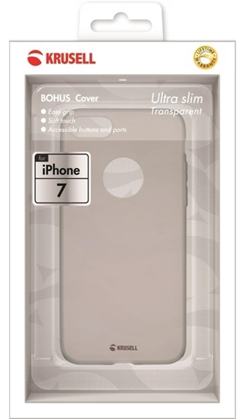  Krusell Bohus Cover Apple iPhone 7 8 Transparent Grey