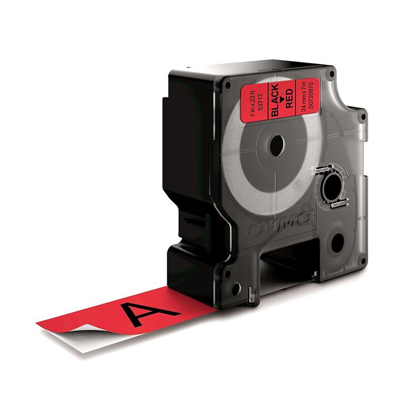 DYMO S0720970 labelprinter-tape Zwart op rood