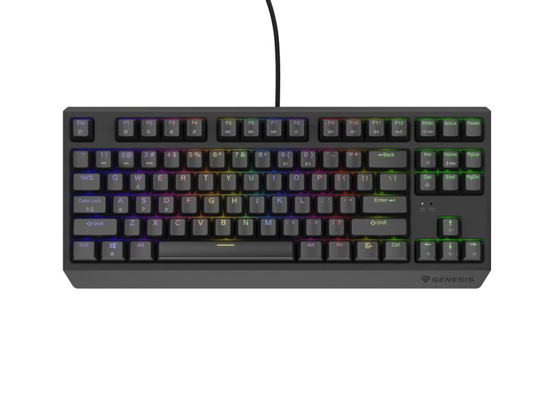 GENESIS Thor 230 TKL toetsenbord Gamen USB + RF Wireless + Bluetooth QWERTY Zwart