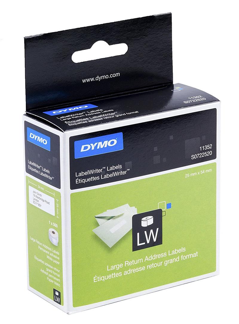 DYMO S0722520 printeretiket Wit Zelfklevend printerlabel