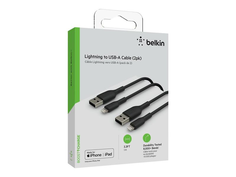 BELKIN Lightning to USB-A Cable 1M BLK