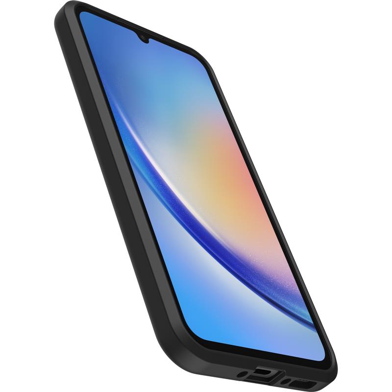 OtterBox React-hoesje voor Galaxy A34 5G, schokbestendig, valbestendig, ultradun, beschermende, getest volgens militaire standaard, Antimicrobieel, Zw