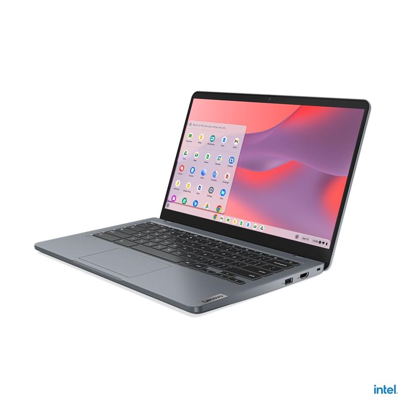 Lenovo 14e Gen 3 Intel® Core™ i3 i3-N305 35,6 cm (14"") Full HD 8 GB LPDDR5-SDRAM 128 GB eMMC Wi-Fi 6E (802.11ax) ChromeOS Grijs