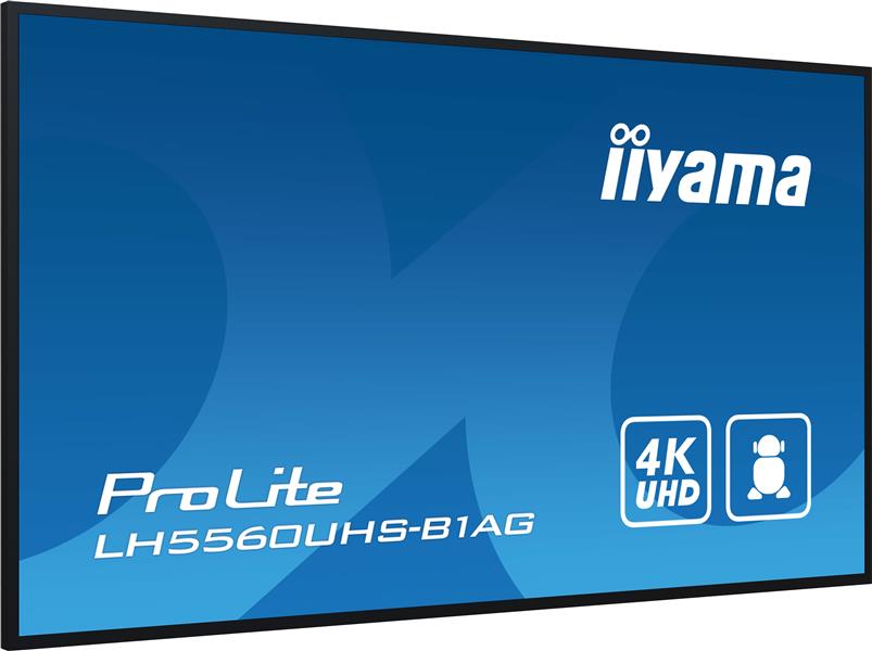 iiyama PROLITE Digitaal A-kaart 139,7 cm (55"") LED Wifi 500 cd/m² 4K Ultra HD Zwart Type processor Android 11 24/7