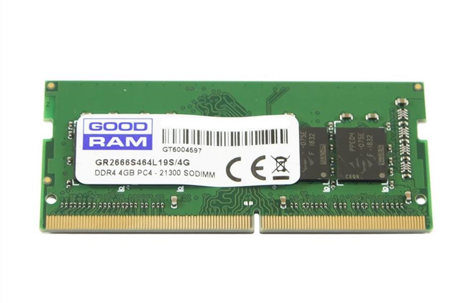 Goodram GR2666S464L19S/4G geheugenmodule 4 GB 1 x 4 GB DDR4 2666 MHz