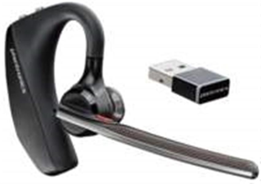 POLY VOYAGER 5200 UC Headset oorhaak Zwart Bluetooth