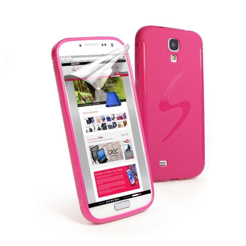 Tuff-Luv Gel S Smartphone case Samsung Galaxy S4 roze
