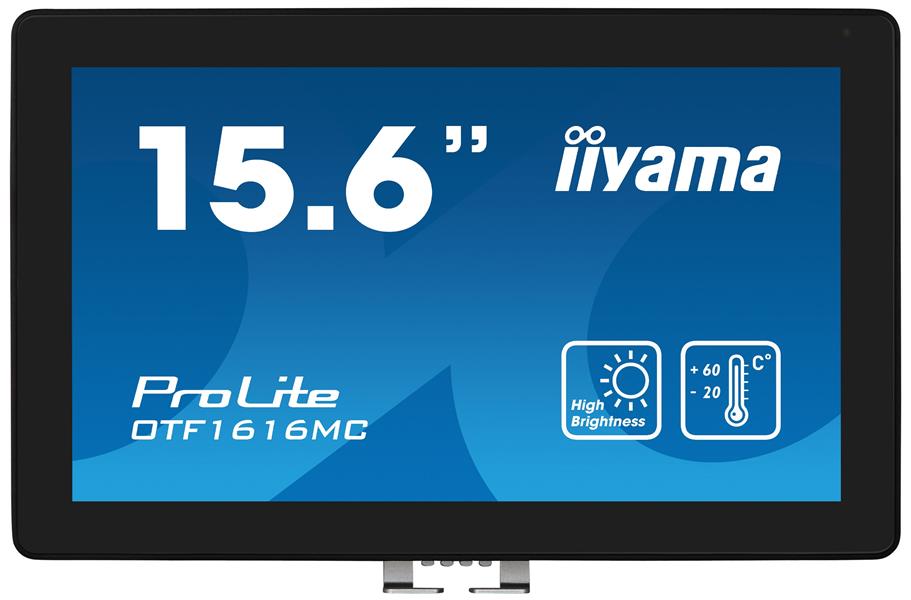 iiyama ProLite OTF1616MC-B1 computer monitor 39,6 cm (15.6"") 1920 x 1080 Pixels Full HD Touchscreen Zwart