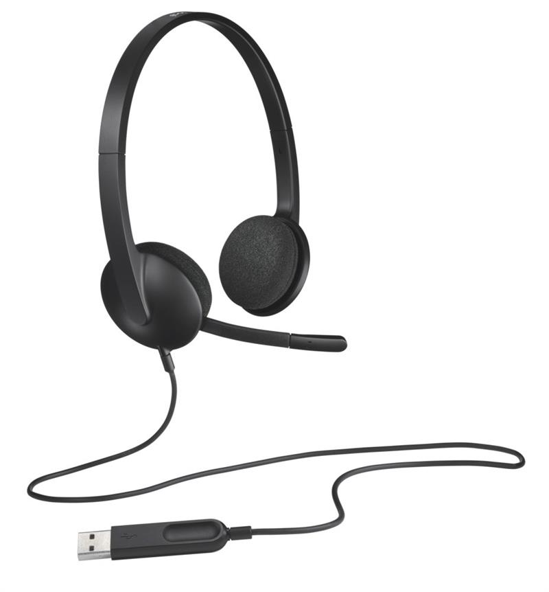 Logitech H340 hoofdtelefoon Hoofdband Stereofonisch Zwart