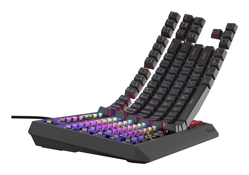 GENESIS Thor 230 TKL toetsenbord Gamen USB QWERTY Amerikaans Engels Zwart