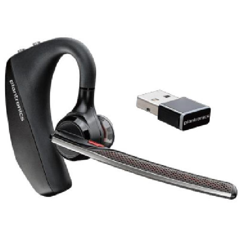 POLY VOYAGER 5200 UC Headset oorhaak Zwart Bluetooth