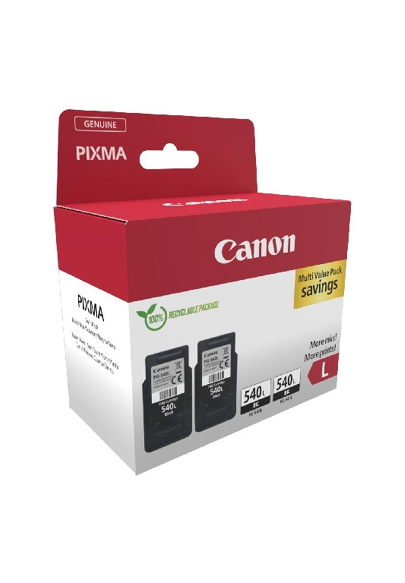 Canon PG-540L inktcartridge 2 stuk(s) Origineel High (L) Yield Zwart