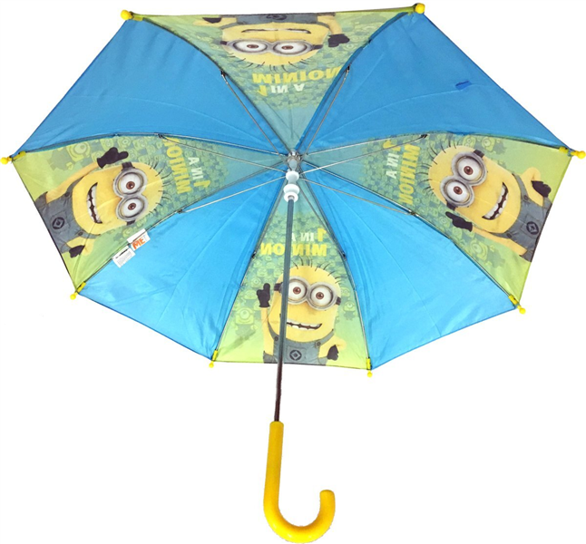Minions - Kinder - Paraplu - 74 cm - Blauw en geel