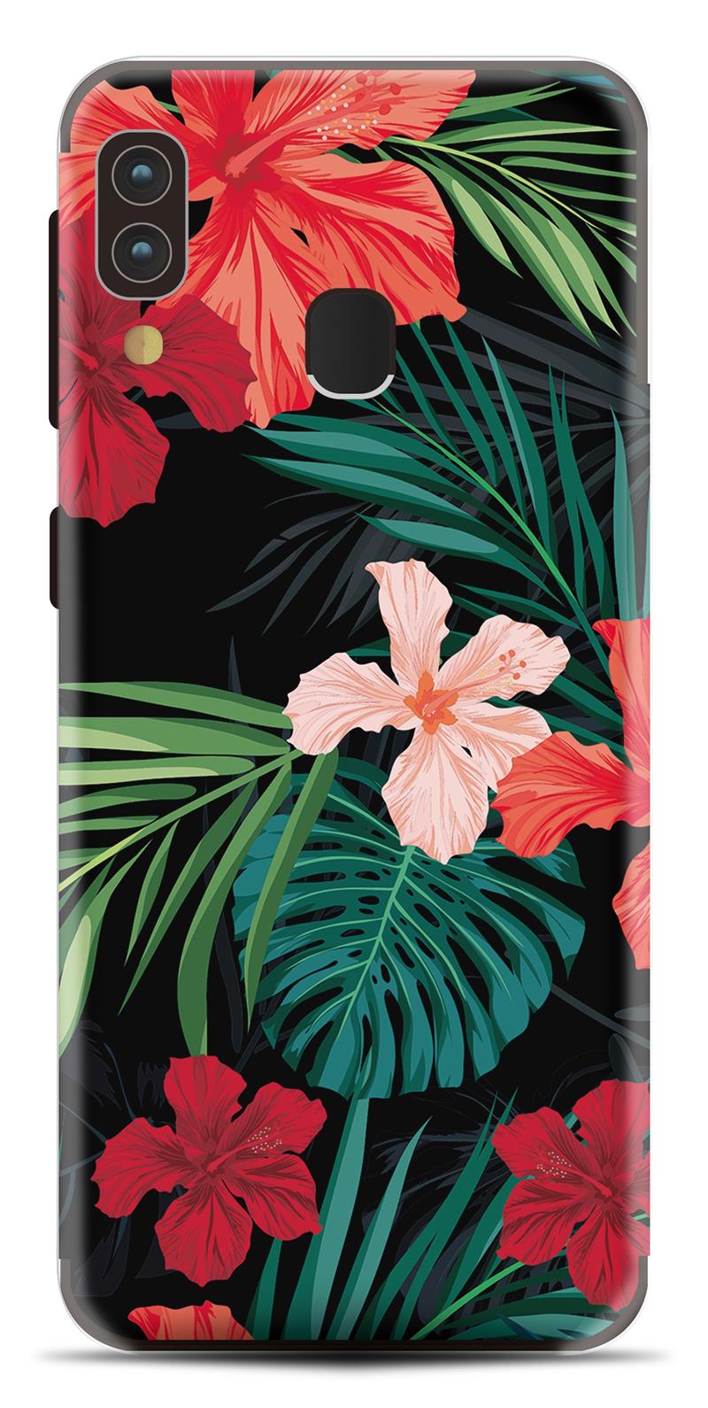 My Style PhoneSkin For Samsung Galaxy A20e Red Caribbean Flower