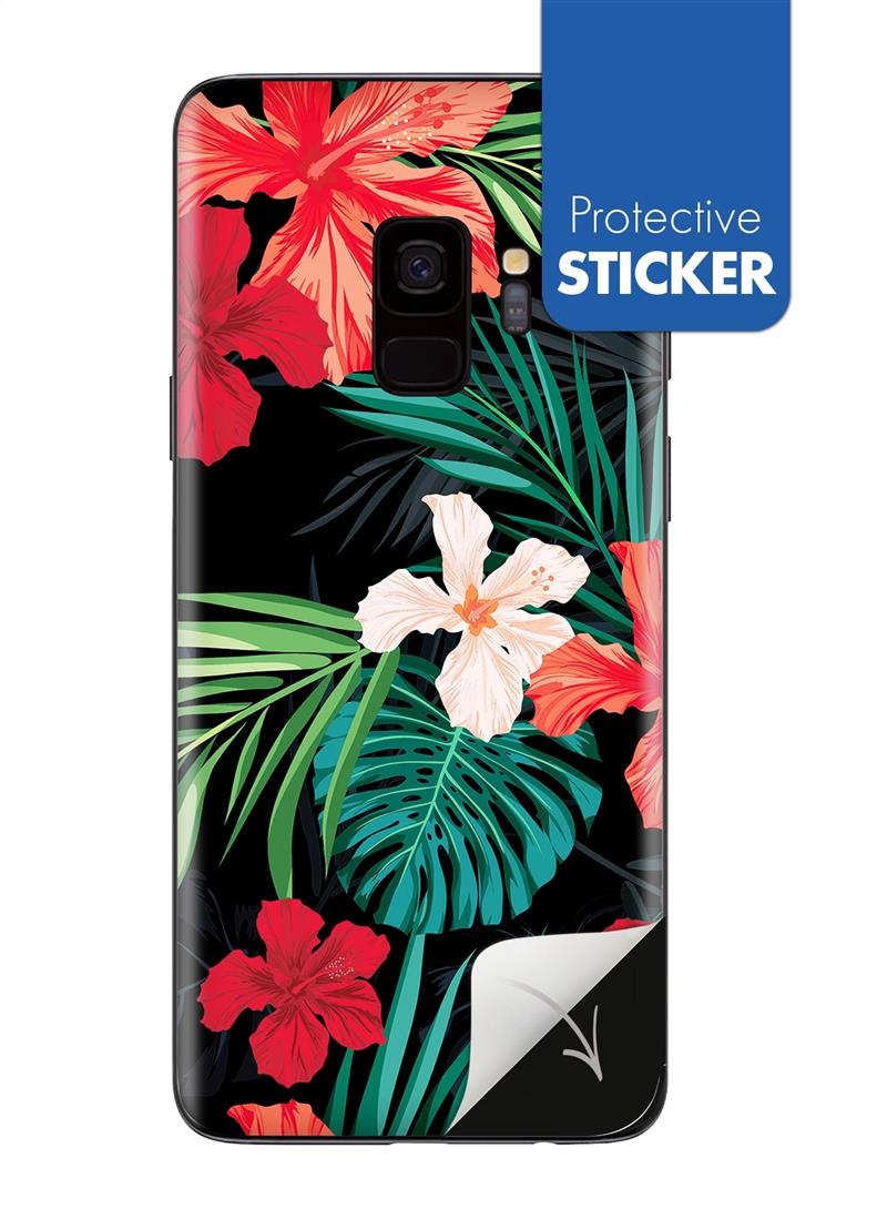 My Style PhoneSkin For Samsung Galaxy S9 Red Caribbean Flower