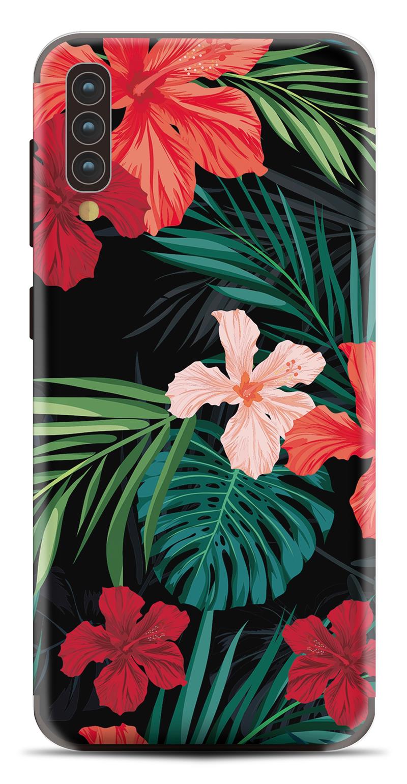 My Style PhoneSkin For Samsung Galaxy A30s A50 Red Caribbean Flower