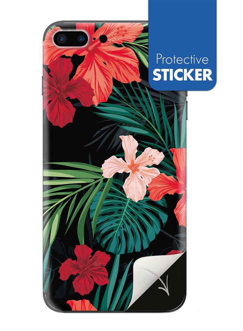 My Style PhoneSkin For Apple iPhone 7 Plus 8 Plus Red Caribbean Flower