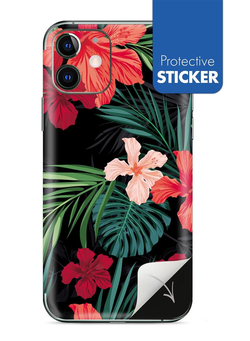 My Style PhoneSkin For Apple iPhone 11 Red Caribbean Flower