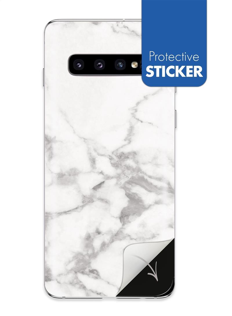 My Style PhoneSkin For Samsung Galaxy S10 White Marble