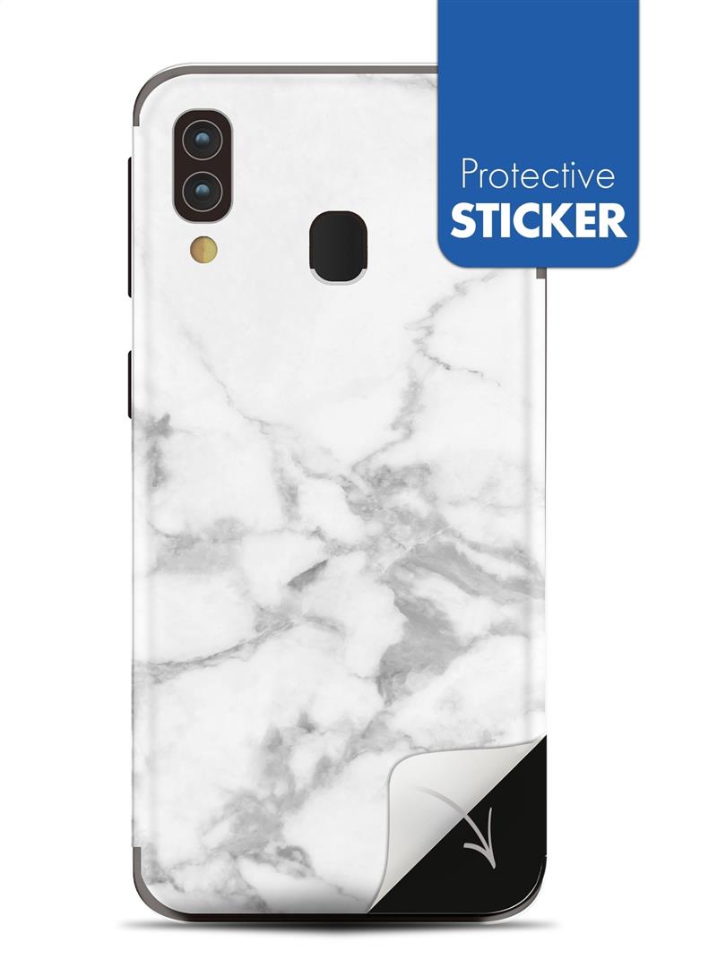 My Style PhoneSkin For Samsung Galaxy A40 White Marble