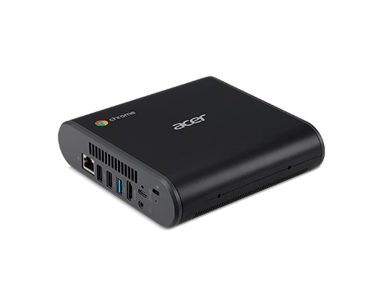 Acer Chromebox CXI3 Intel® Core™ i7 i7-8550U 16 GB DDR4-SDRAM 64 GB SSD ChromeOS Mini PC Zwart