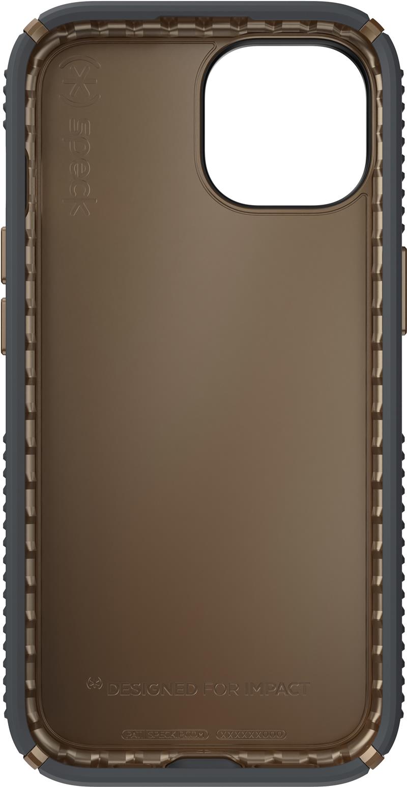 Speck Presidio2 Grip Apple iPhone 15 Charcoal Grey - with Microban