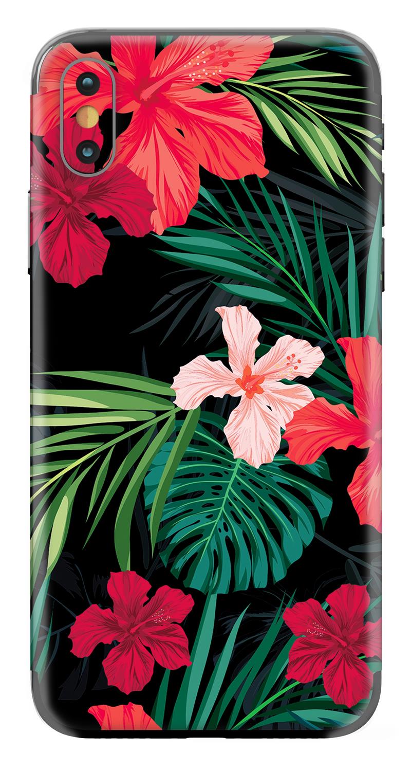 My Style PhoneSkin For Apple iPhone Xs Max Red Caribbean Flower