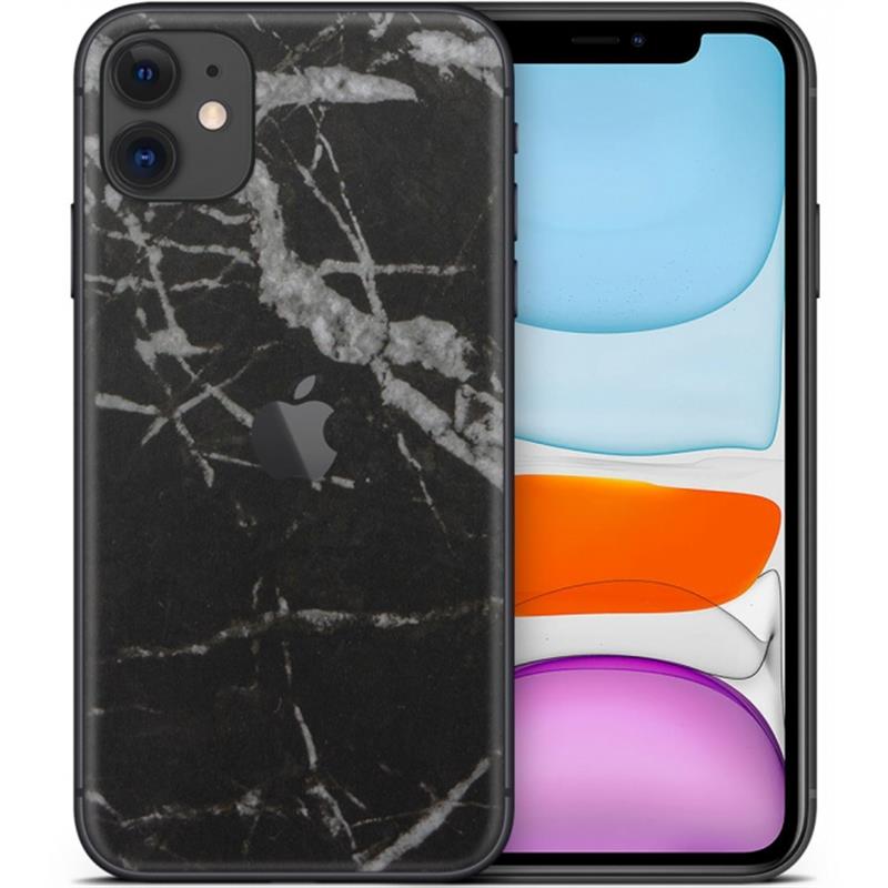 dskinz Smartphone Back Skin for Apple iPhone 11 Black Marble