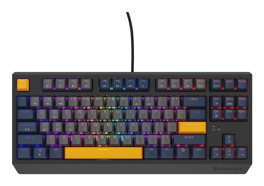 GENESIS Thor 230 TKL toetsenbord Gamen USB QWERTY Engels Blauw