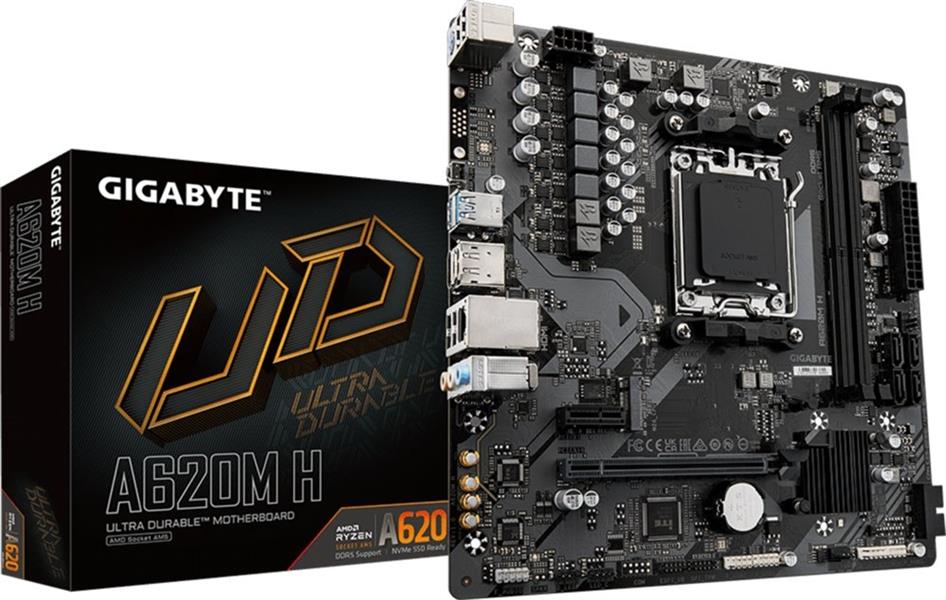 GIGABYTE A620M H moederbord AMD A620 Socket AM5 micro ATX