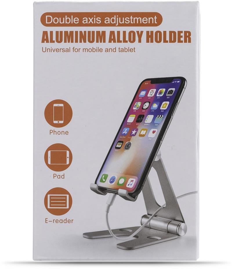 Xccess Foldable Aluminium Phone Holder Silver