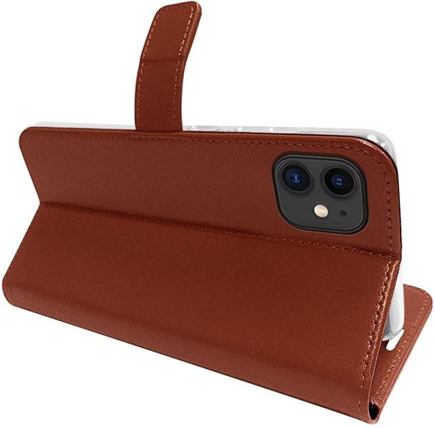 Valenta Book Case Gel Skin Apple iPhone 12 Mini Brown