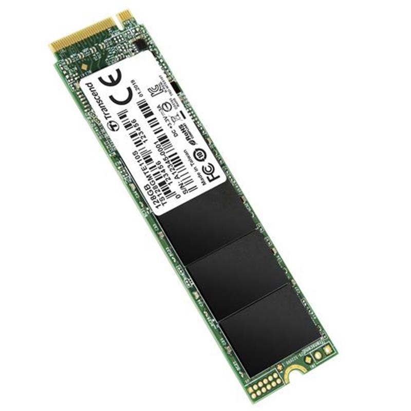 Transcend PCIe SSD 110S NVME PCIe 3x4 128GB 3D NAND Flash 1500 400 MB s 90K IOPS