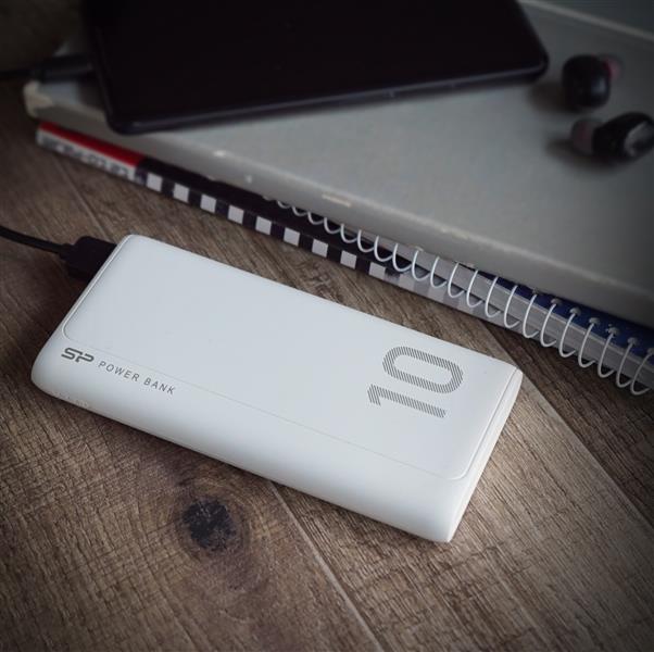 Silicon Power GP15 Dual Output Powerbank 10000 mAh White