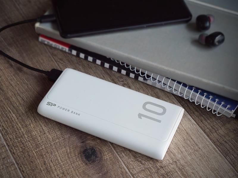 Silicon Power GP15 Dual Output Powerbank 10000 mAh White