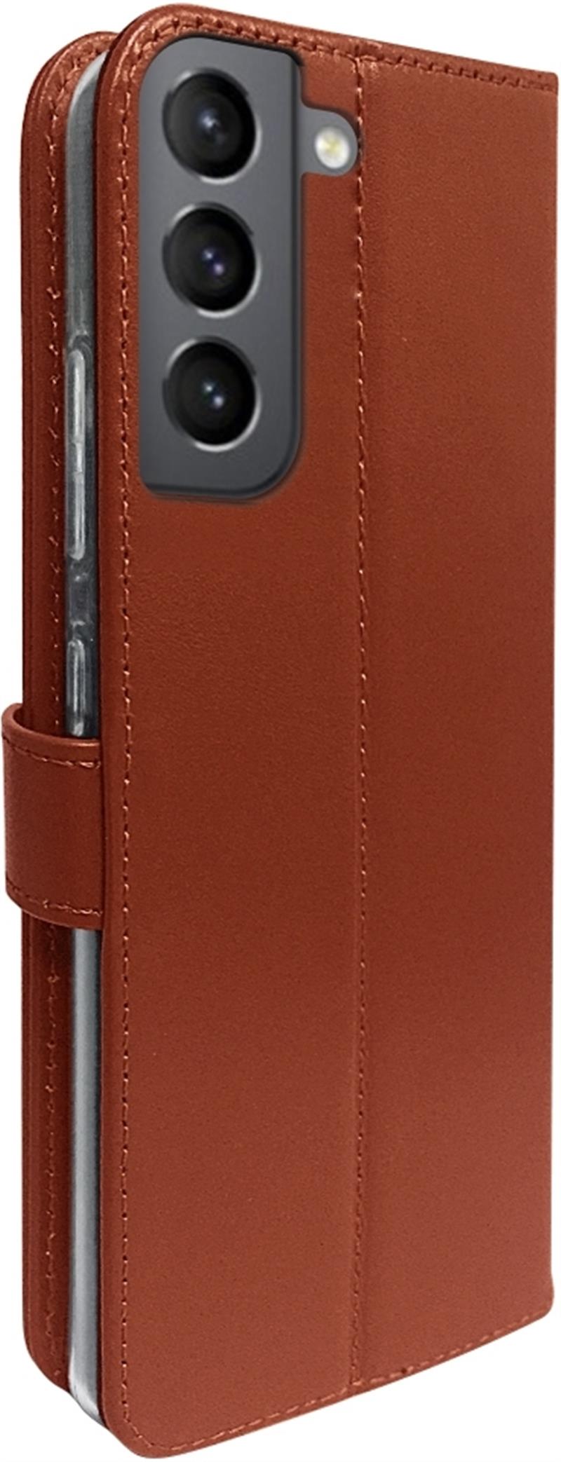 Valenta Book Case Gel Skin Samsung Galaxy S22 5G Brown