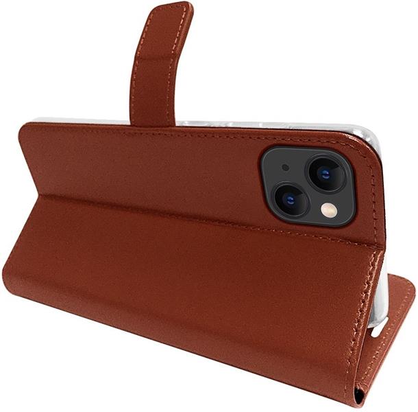 Valenta Book Case Gel Skin Apple iPhone 14 Plus Brown