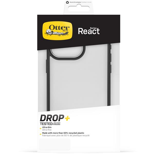 OtterBox React PIXYSTIX Black Crystal clear/black mobiele telefoon behuizingen Hoes