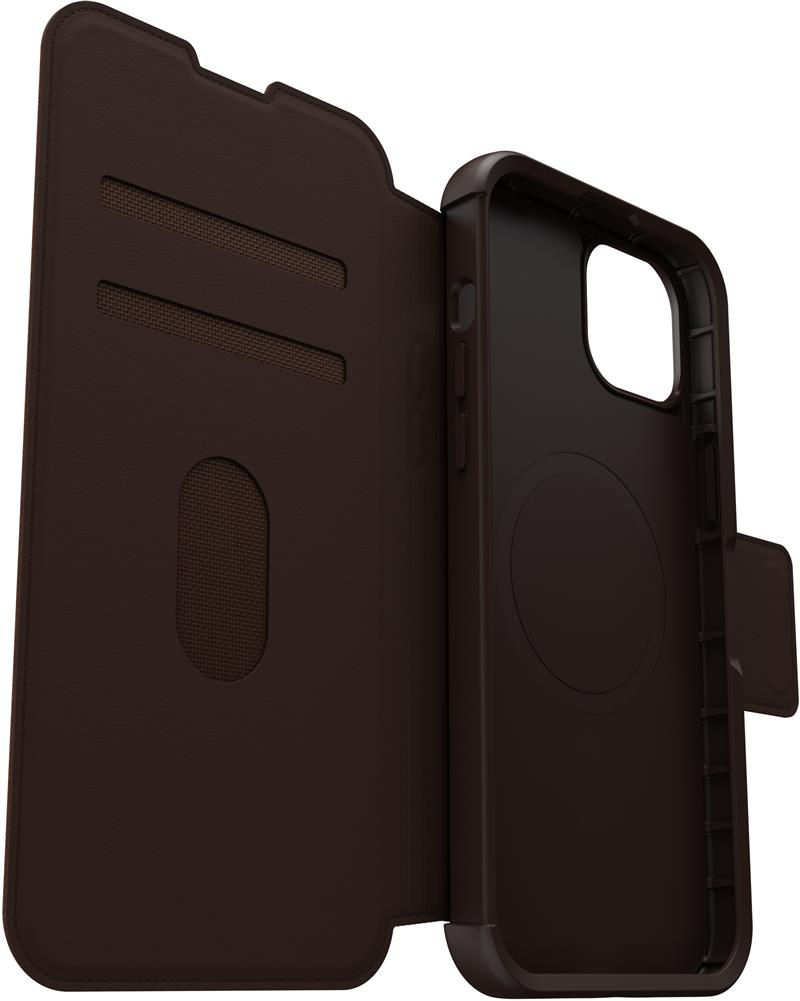 Strada MagSafe iPhone 15 Plus brown