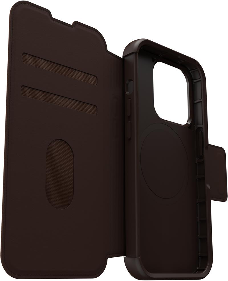 OtterBox Strada MagSafe Apple iPhone 15 Pro Espresso Brown