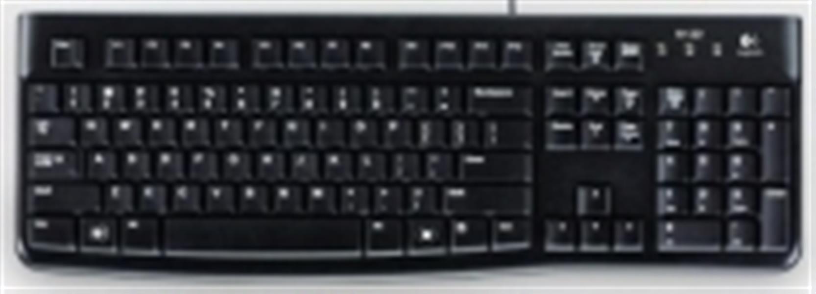 LOGI K120 Corded Keyboard black ITA