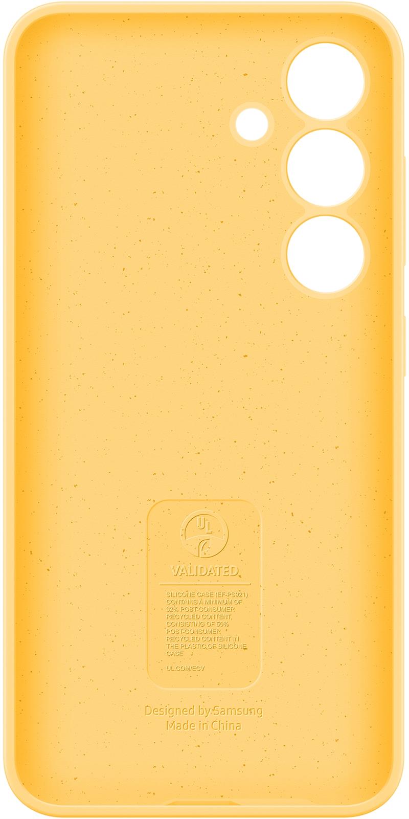 Samsung Silicone Case Yellow mobiele telefoon behuizingen 15,8 cm (6.2"") Hoes Geel