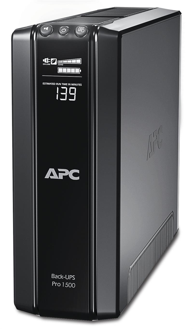 APC Back-UPS Pro 1500VA noodstroomvoeding 10x C13 uitgang, USB, uitbreidbare runtime