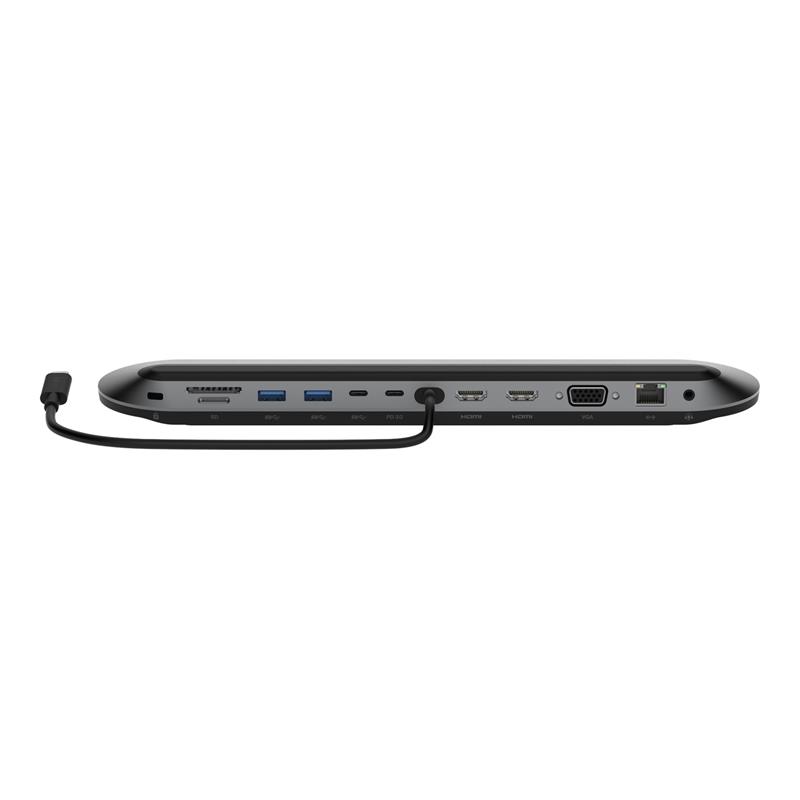 Belkin INC014BTSGY laptop dock & poortreplicator Bedraad USB 3.2 Gen 2 (3.1 Gen 2) Type-C Zwart, Grijs